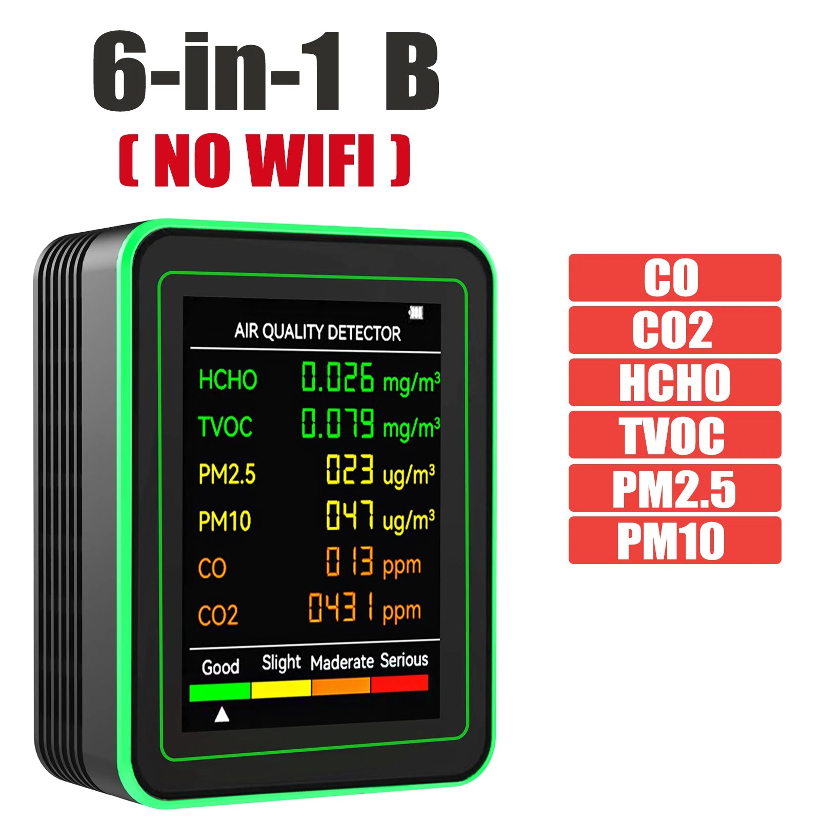 Tuya Wifi 15 in 1 Air Quality Detector Co/Co2/Hcho/Tvoc/Aqi/Pm0.3/Pm1.0/Pm2.5/Pm10/Temperature/Humidity/Aqi Air Quality Monitor